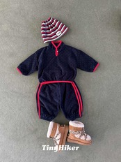 〖取寄〗韓国子供服 / 26winter / TinyHiker / プチドットフリースT / キッズ *XS~XL*