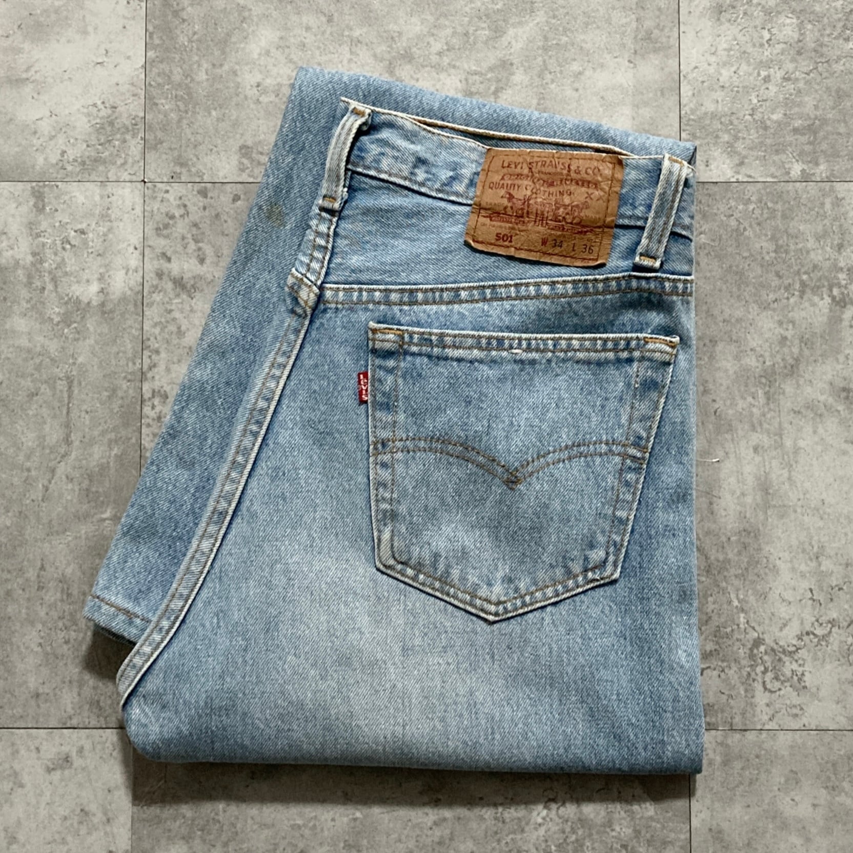 W34 L36】90's US.Levis 501 リーバイス サンアンジェロ工場(552