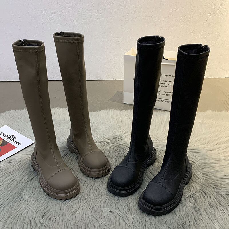 ブーツオータム薄手 靴 シューズ ストリート 秋物 フェイクシューズ73989400529