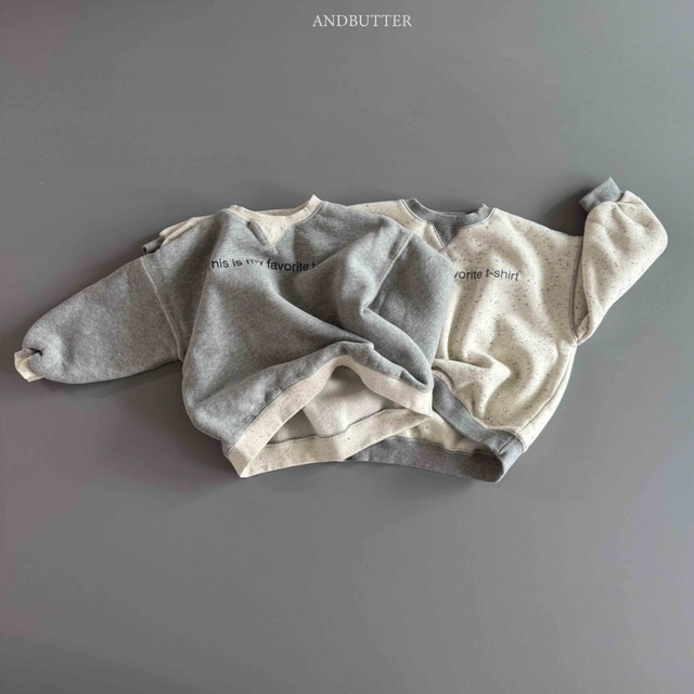 フェイバリットトレーナー ※ジュニアsize 【andbutter】