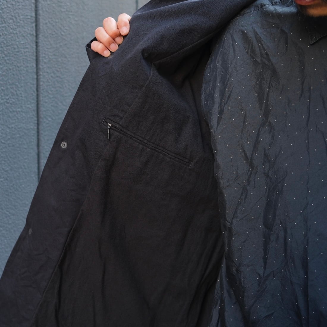 COMOLI(コモリ) /ポストワークツイルジャケット-BLACK-(C03-01020) | Signs