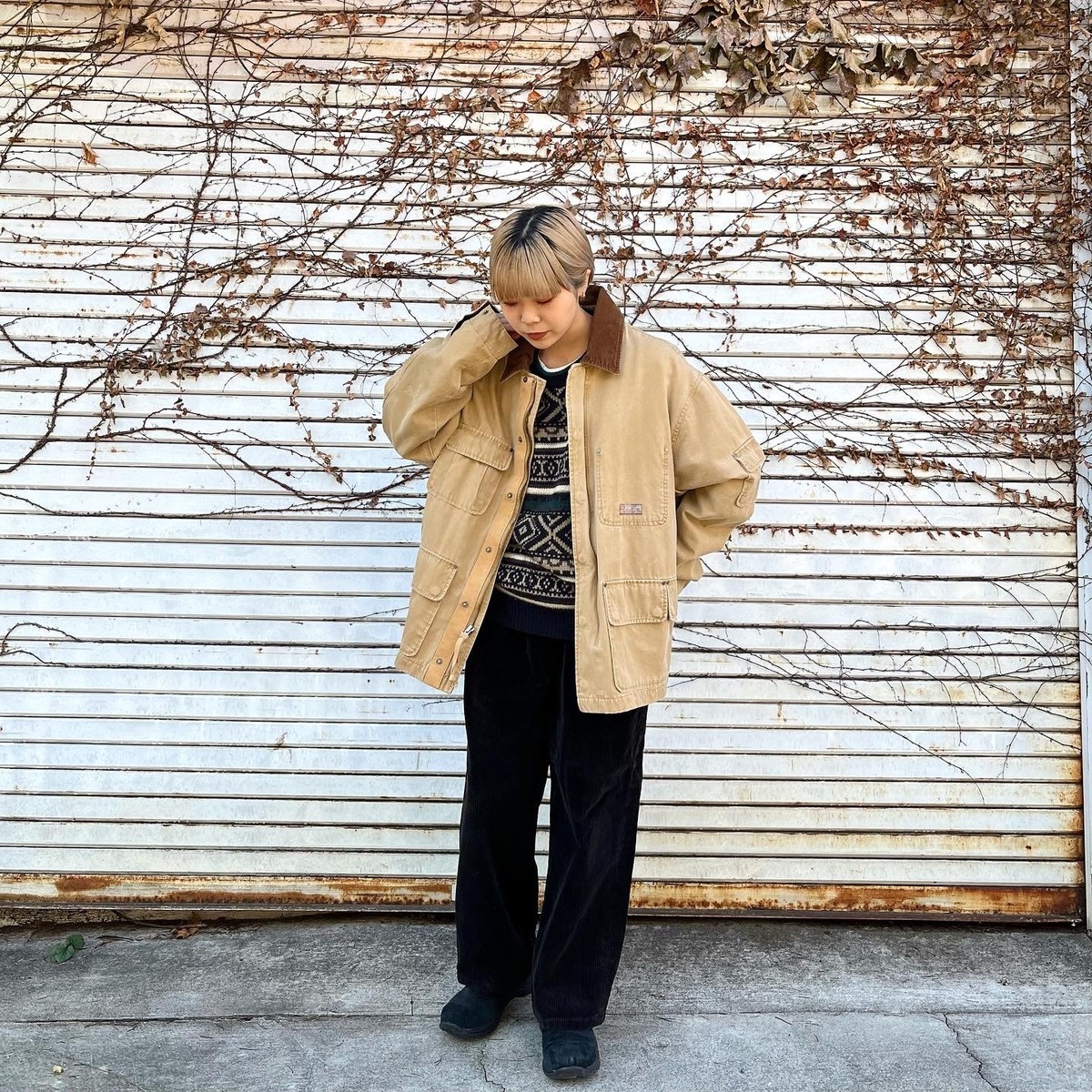 size:L【 nautica 】ノーティカ デザインジャケット ハンティング 