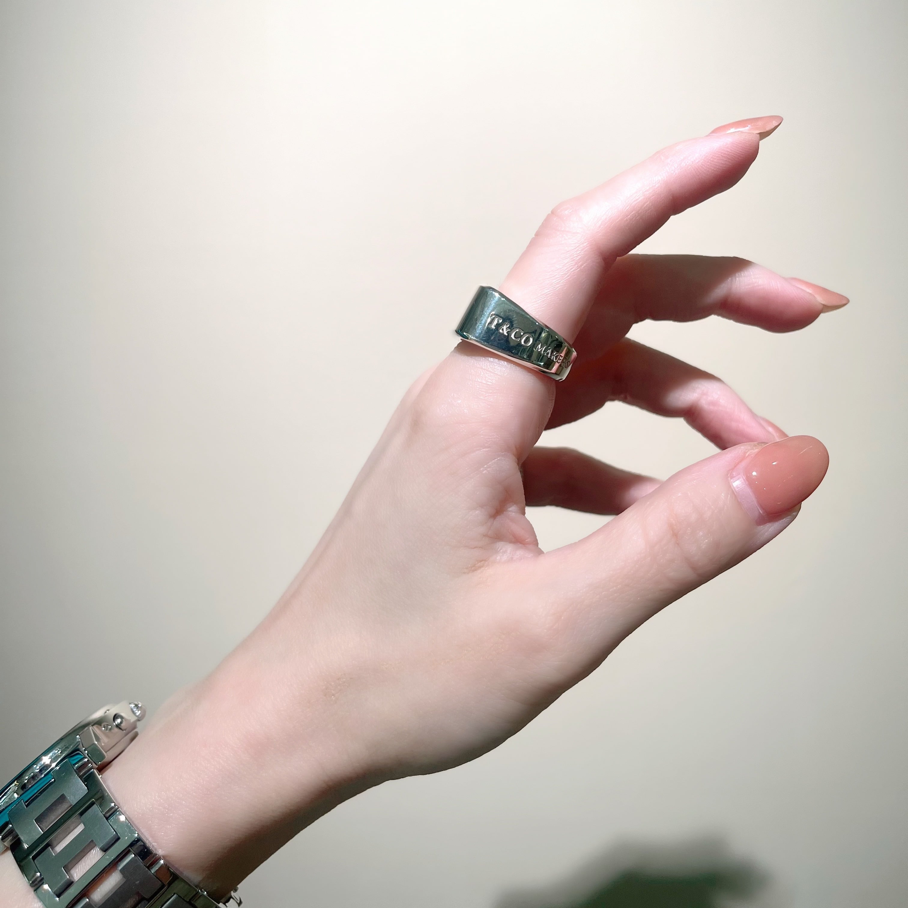 【希少】Tiffany & Co. シグネットリング 希少【TIFFANY&CO】【17号】2949 T & CO MAKERS メイカーズ シグネット