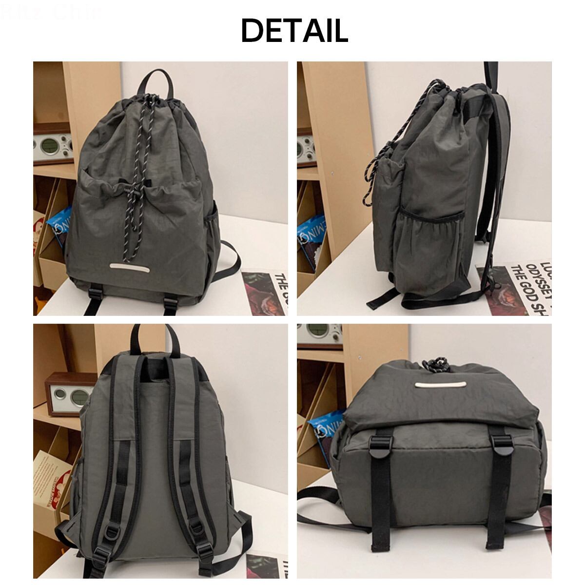 リュック ナイロン 大容量 A4 レディース メンズ 韓国 通勤 通学 大人 カジュアル 旅行 アウトドア ドローストリング 大人可愛い 大人女子
