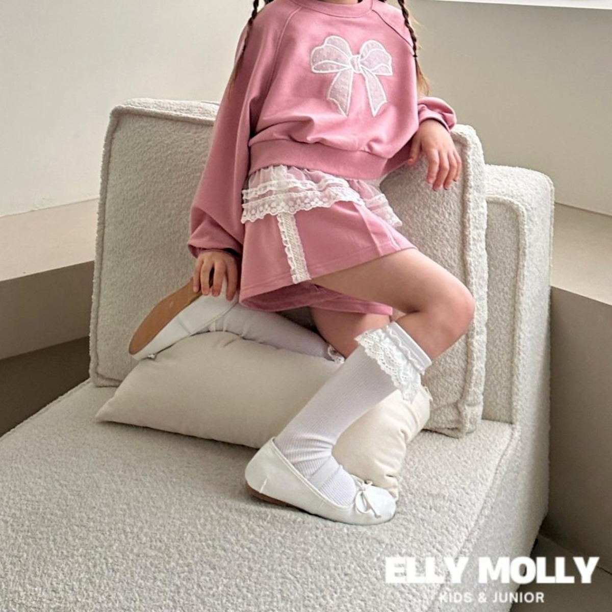 «sold out»«ジュニアサイズあり»«elly molly» ピンタックスカッツ 2colors 子供服 capucapu
