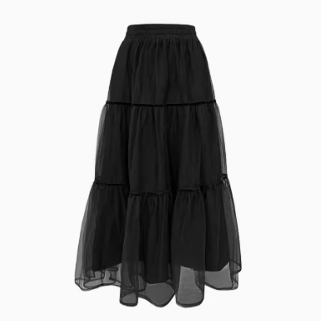 Tulle tiered skirt A980