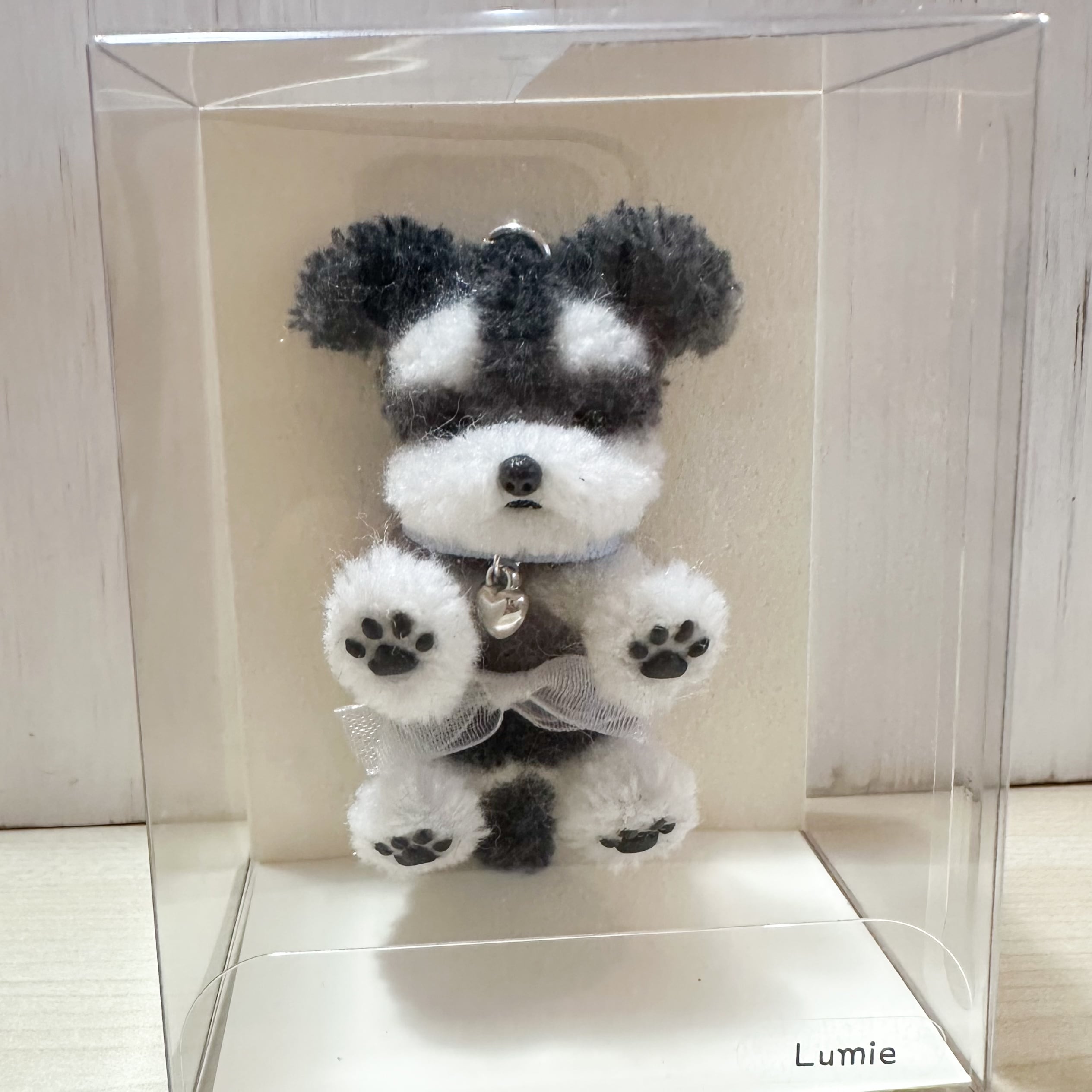Lumie 手作りモールドール シュナウザー ブラック&ペッパー