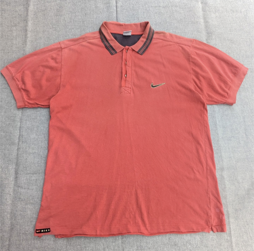 90s nike swash logo polo shirt 小岩店