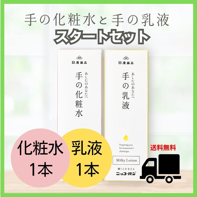手の化粧水と手の乳液スタートセット【送料無料】