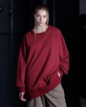 VOAAOV Air URAKE Crew Neck Sweatshirt BORDEAUX