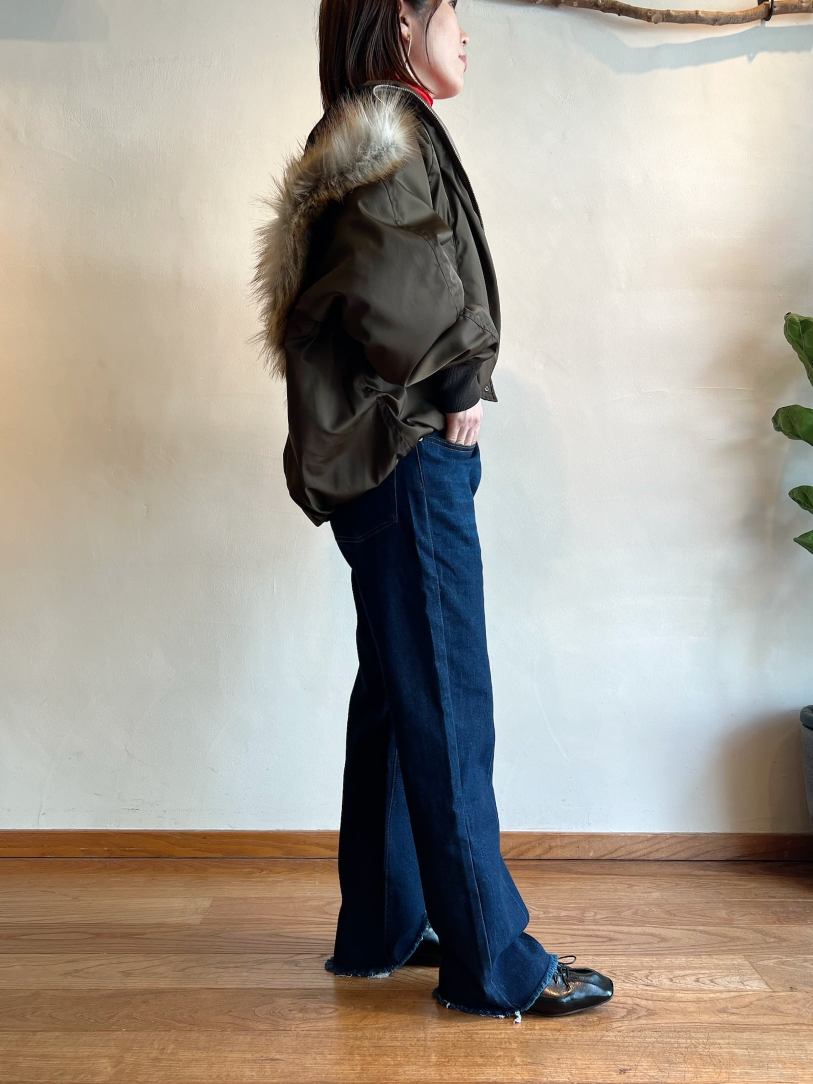 MARGAUX VINTAGE / onewashセンター加工デニム | anouk
