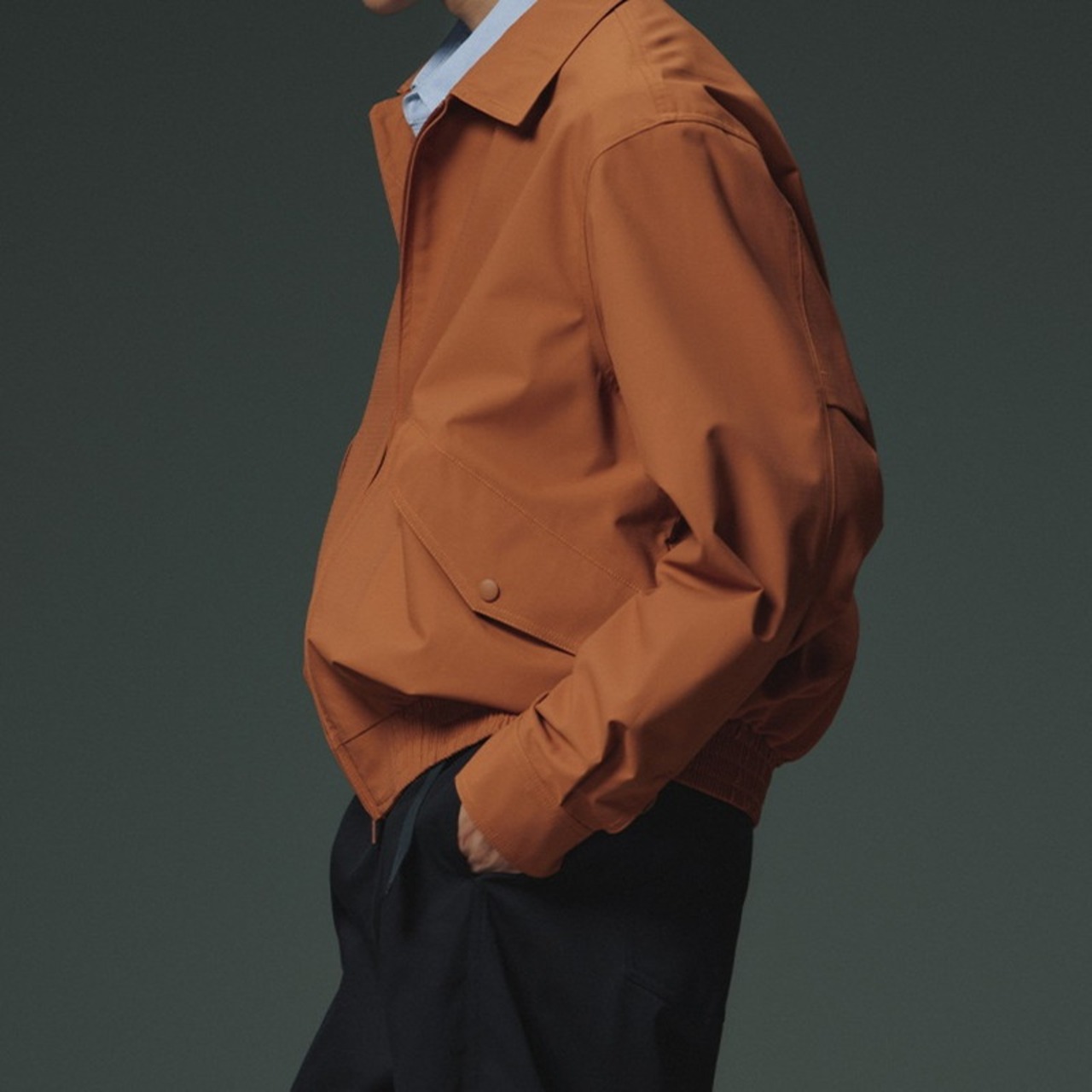 シンプルベーシックハリントンジャケット　963