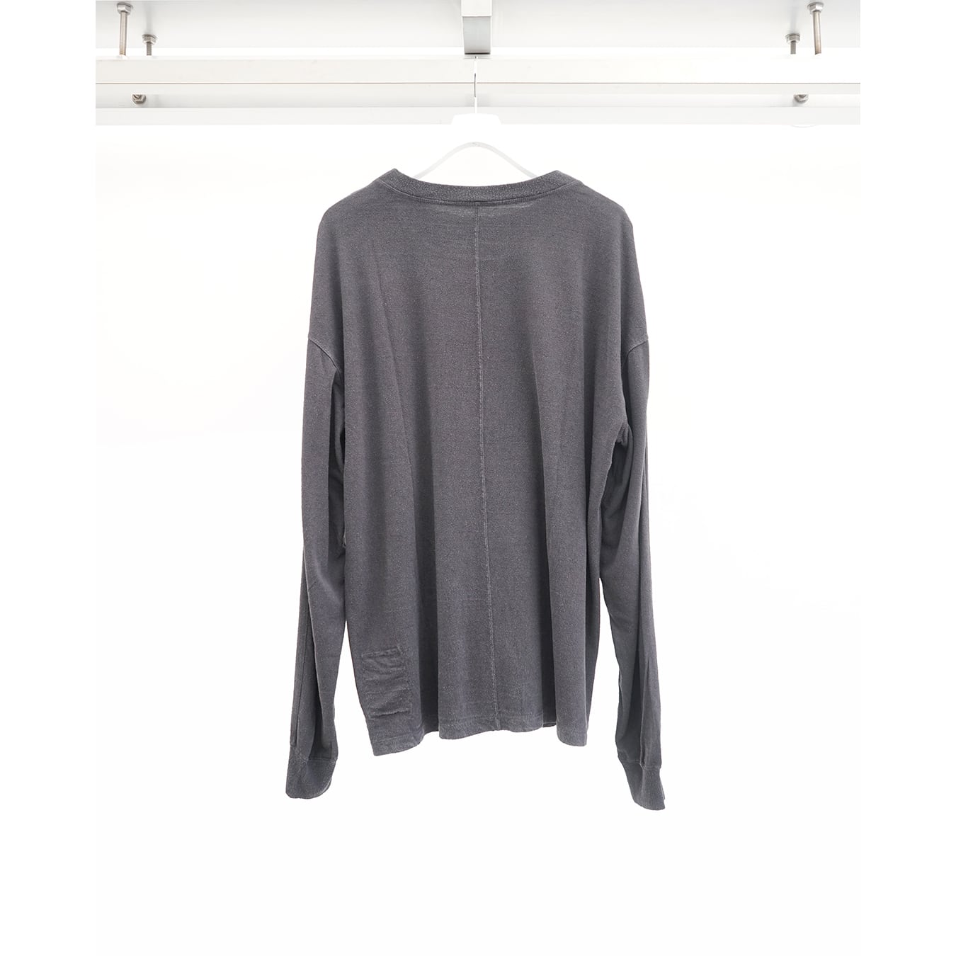 The Viridi-anneザ ヴィリディアン　クルーネックニット The Viridi-anne] (ザヴィリディアン) VI-4046-01 SILK L/S T-SHIRT
