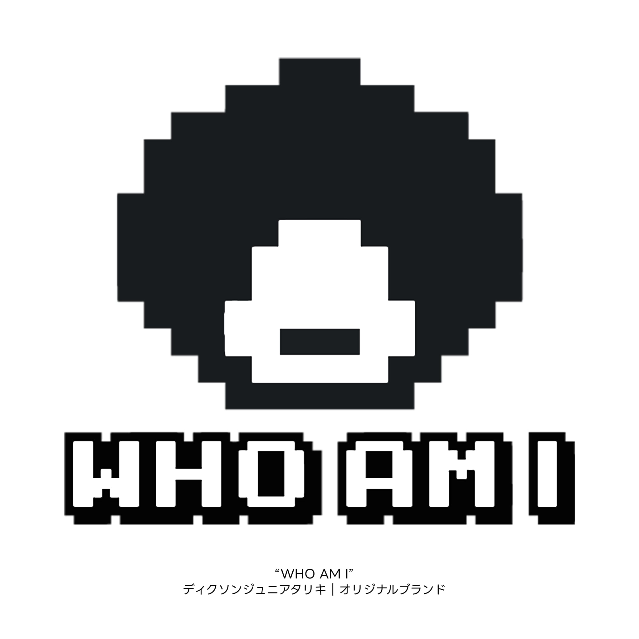 【ディクソンジュニアタリキ】WHO AM I LOGO SWEAT HOODIE (BLACK/WHITE) | 裏起毛パーカー(ブラック/ホワイト)