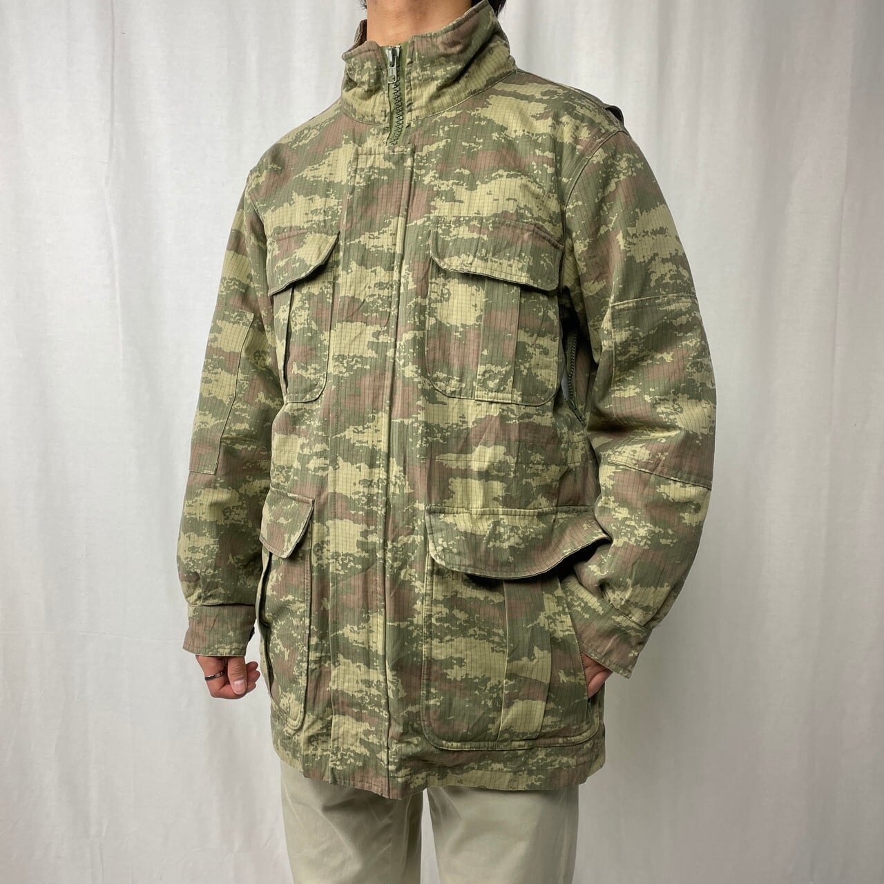 15年納品 トルコ軍 デジタルカモ ミリタリー フィールドジャケット 