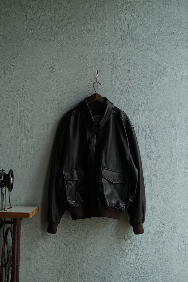 90's "L.L.BEAN" A-2 type leather jacket