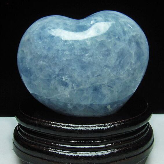 ブルーカルサイト ハート置物 台座付属 155-147