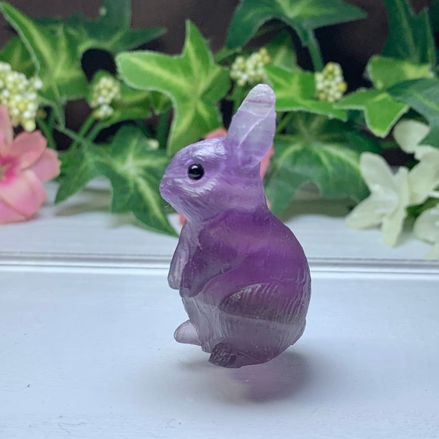 9.フローライトうさぎ・インテリア