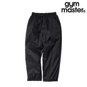 gym master ジムマスター マイクロリップ×ベロア リバーシブルウォームアップパンツ メンズ レディース ベロア ナイロン リップストップ 防風 春秋冬 G821708 ブラック×スレイトブルー
