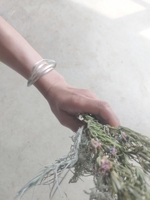 リボンバングル004 silver