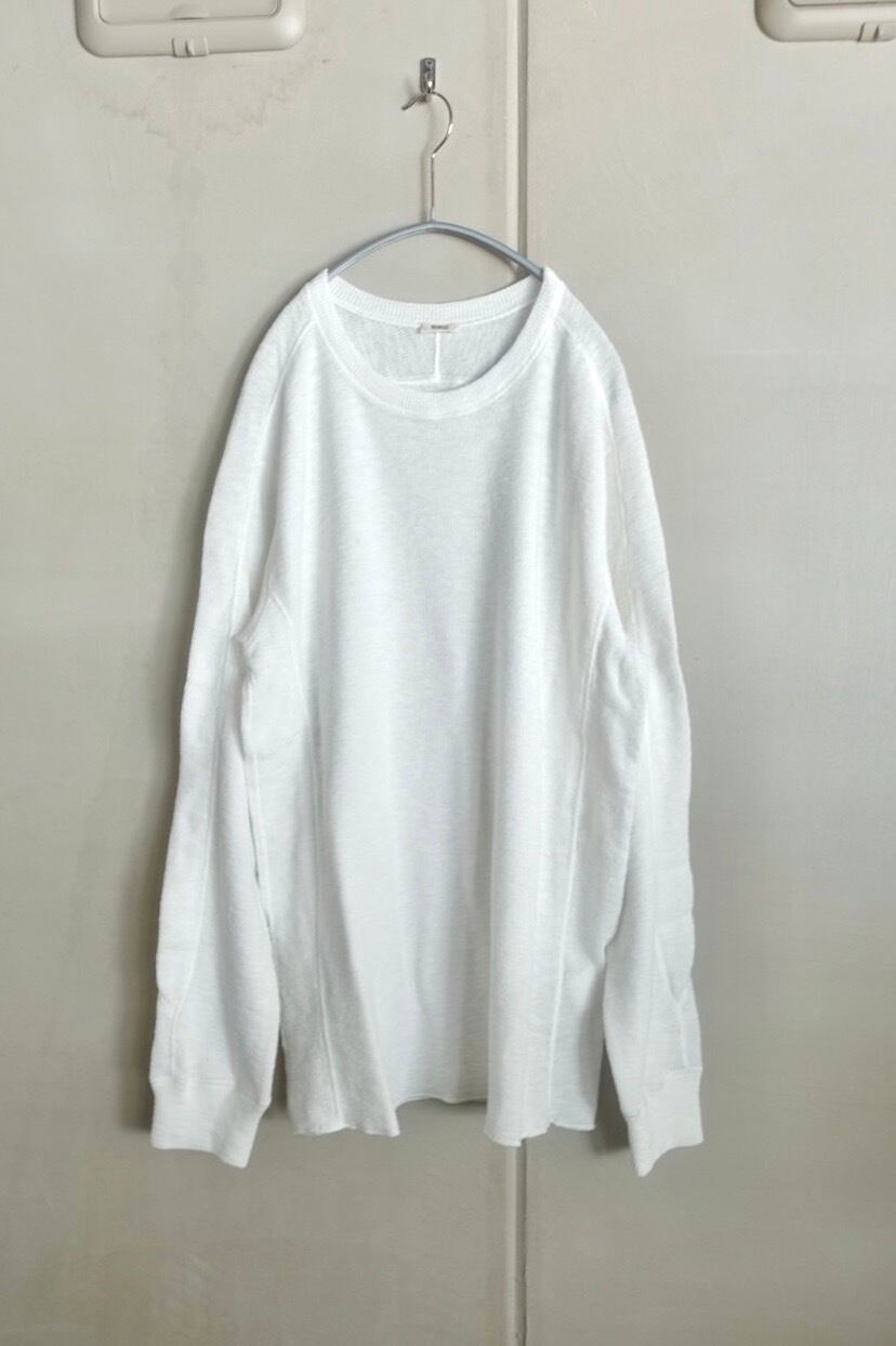 NOWOS/Slab Cut and sew (white) カットソー 白 NOWOS / Slab Cut and sew (White) | JUQUI Online