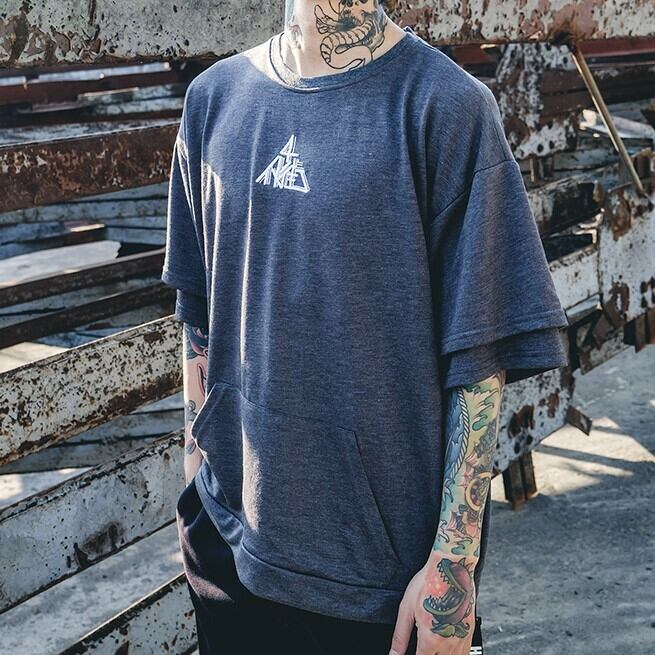 全2色 Tシャツ カットソー プリント カジュアル ストリート 