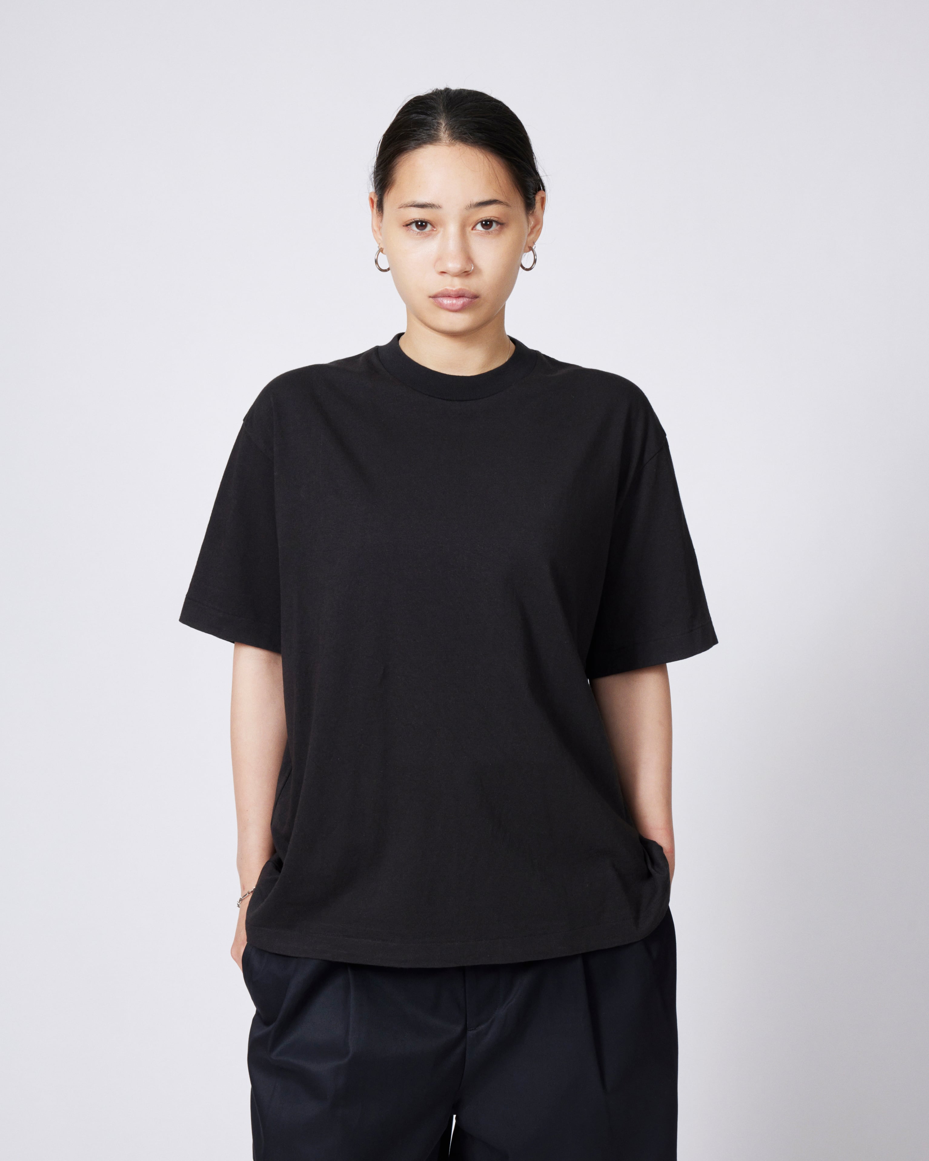 everyone american cotton tee shirt (BLACK) | everyone
