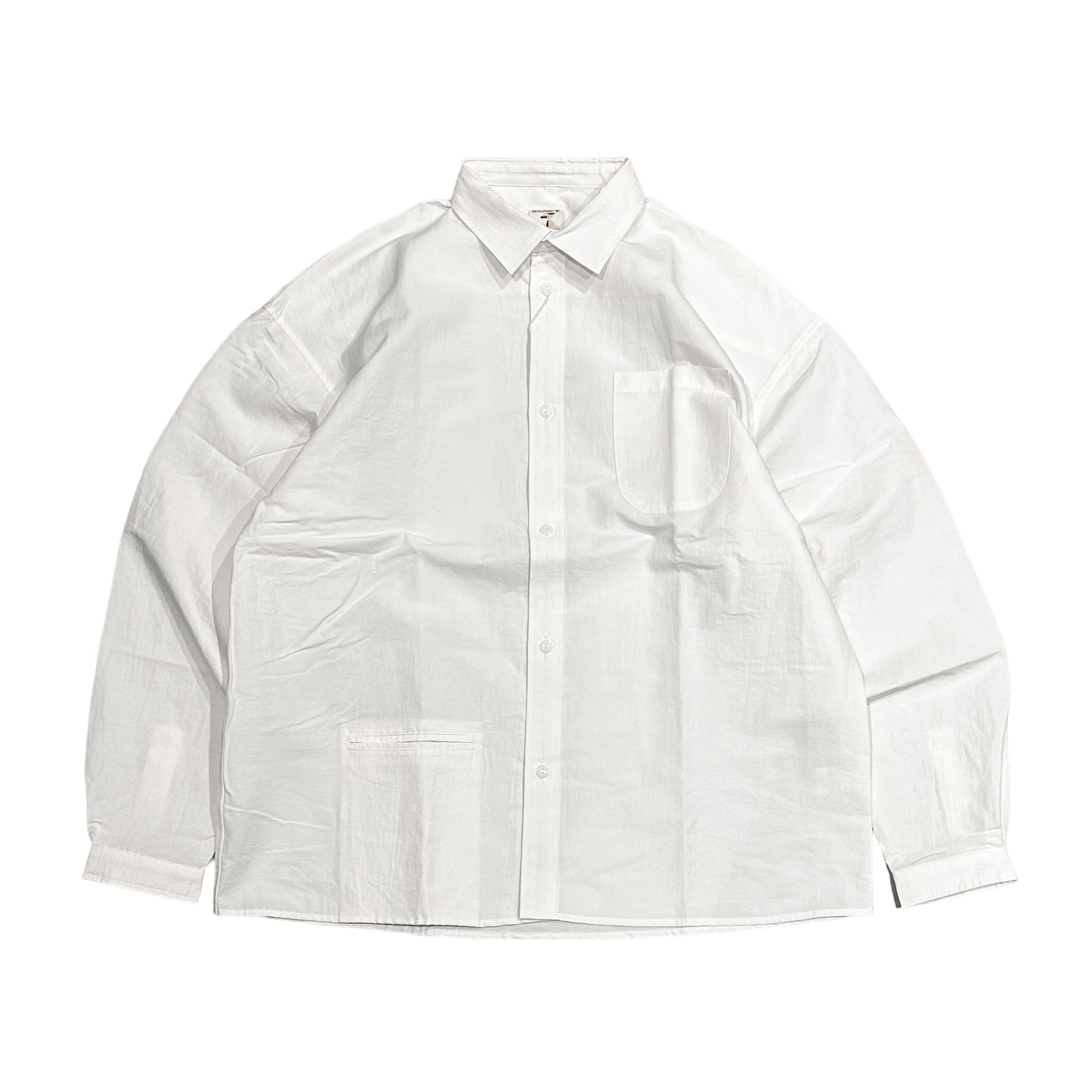 NOROLL NORMAL L/S SHIRT - WHITE / ノーロール ノーマル シャツ ホワイト