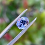 非加熱ゾイサイト オーバル 7.3x5.9mm, 1.30ct タンザニア産