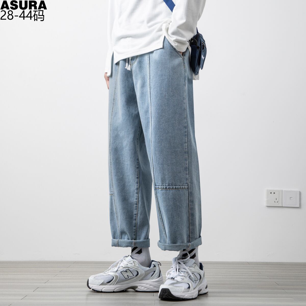 ルーズカジュアルスプリングサマー 大きめサイズ 春物 夏物 ステッチ ASURAプラスサイズメンズ91615802229