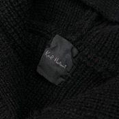 Karl Helmut カールヘルム フード付き ウールニット ジャケット カーディガン /ブラック/厚手/ローゲージ/メンズ/ピンクハウス