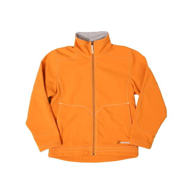 CloudVeil 00s WindShellOrangeFleeceZipJacket