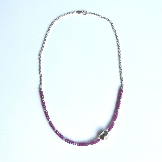 ラリマー・パール・フォシルコーラルのネックレス