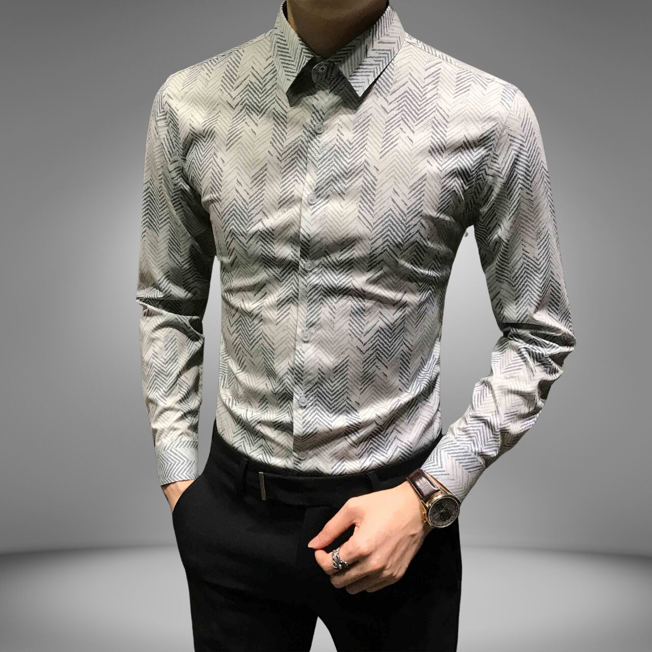 ファッショナブルシャツ(3color) M0347