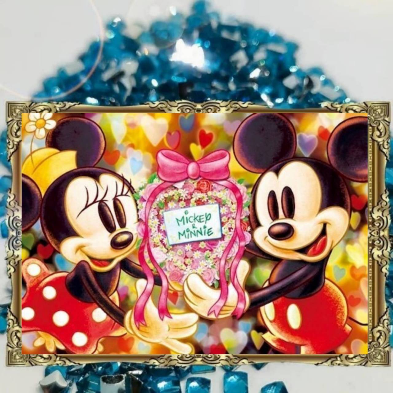 ALLクリスタルビーズ☆四角ビーズ【crystal-25】A3サイズ☆ダイヤモンドアート