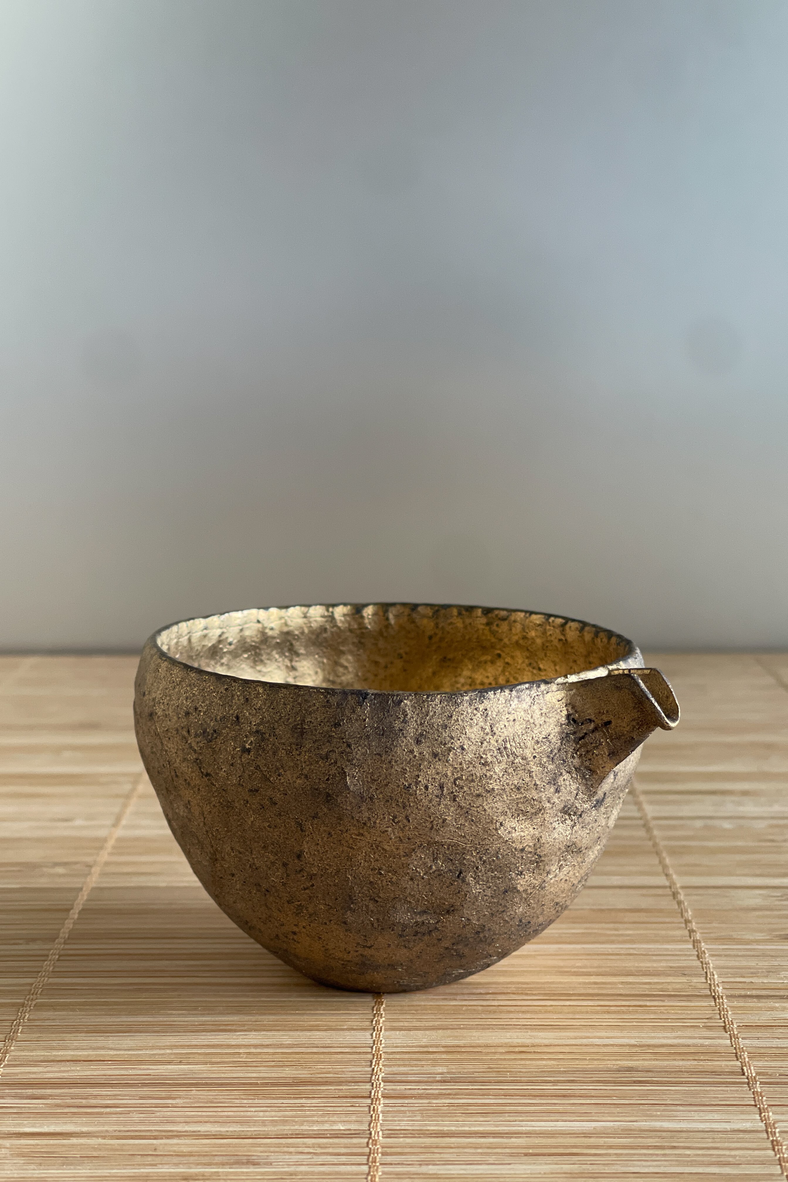 金彩焼締片口 村上躍 作 MY26_41 | web-shop MITATE