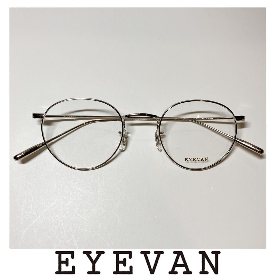 【極美品】EYEVAN sparkle 47 S シルバー メガネ EYEVAN メガネ SPARKLE-R S 47□21 145 アイヴァン | メガネや