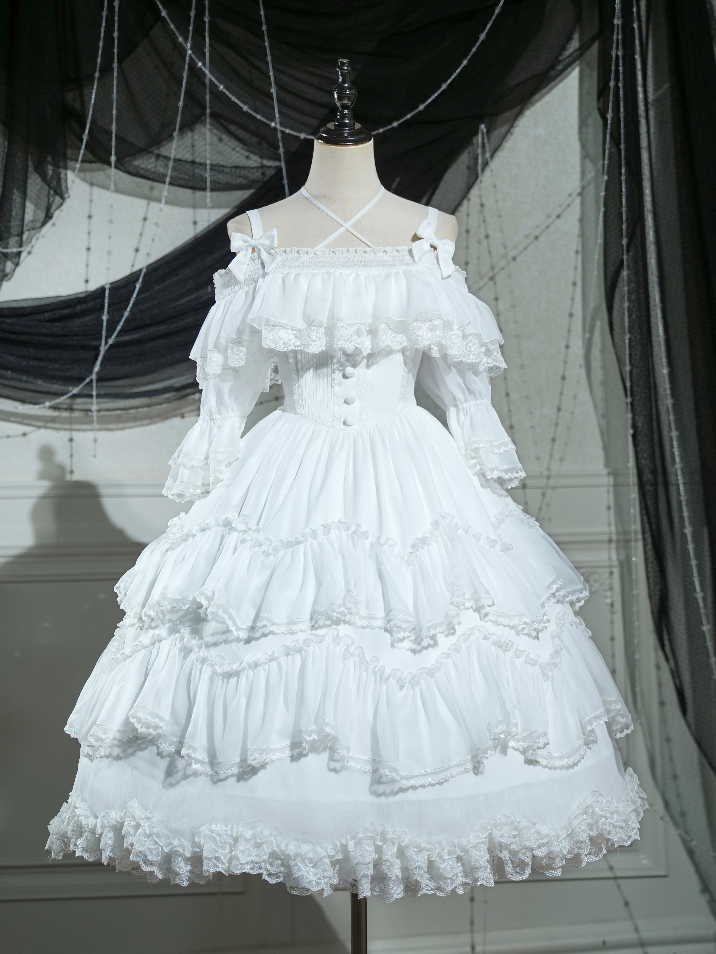 Fashion Show】ベルサウンド・アンコール フロントクロスワンピース