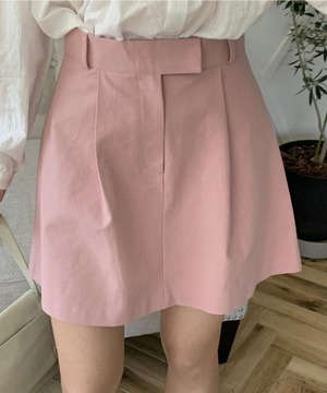 《即納商品》cinnamon mini skirt (ivory / pink)