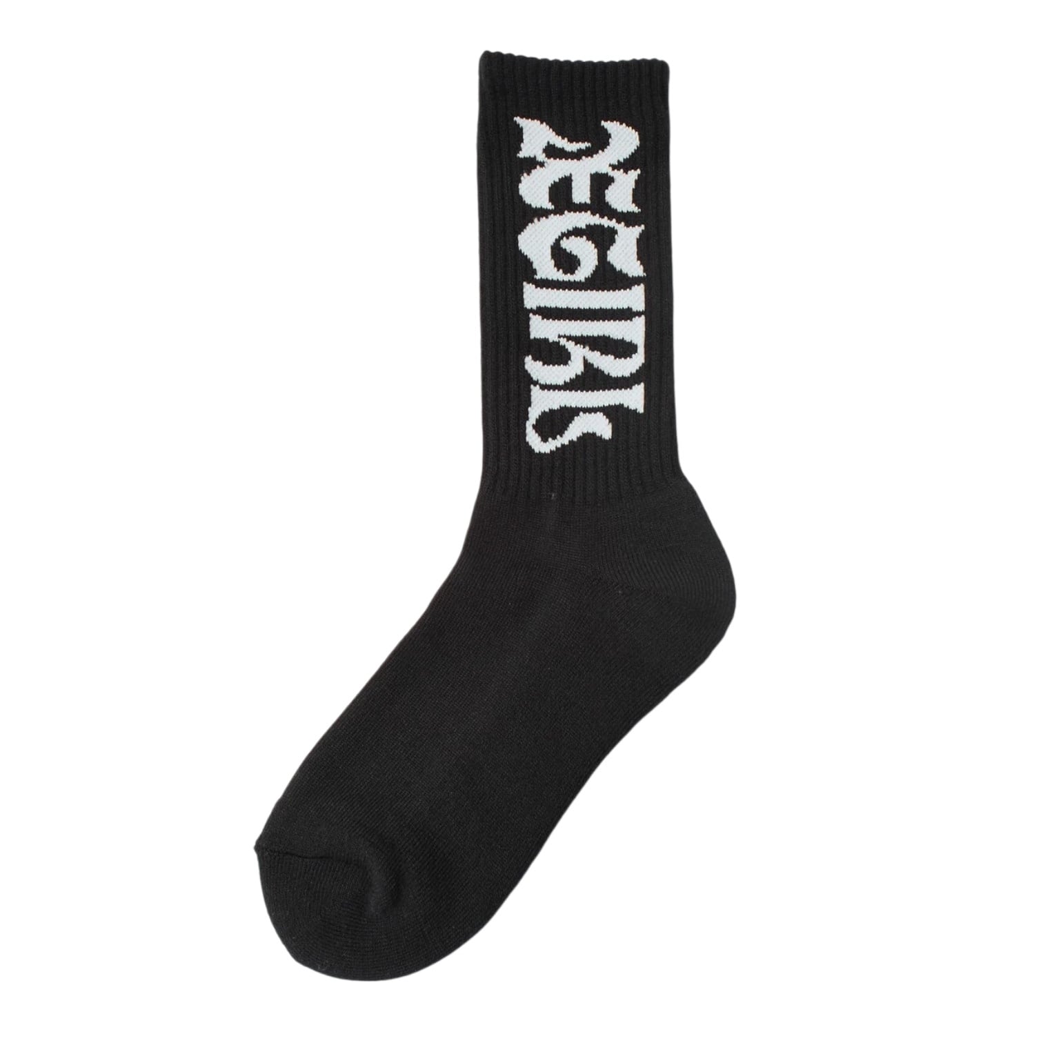 【x-girl】WIDE GOTHIC LOGO JACQUARD SOCKS【エックスガール】