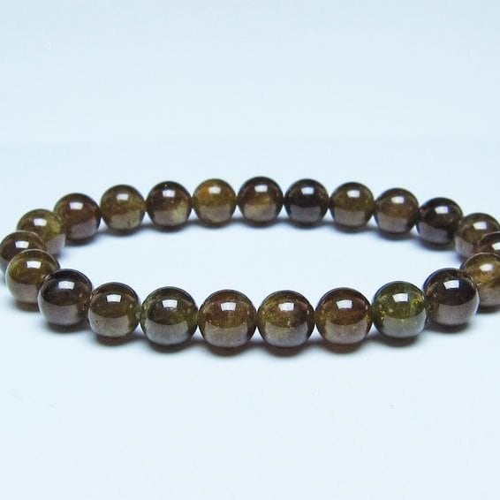 ツァボライト ブレスレット 8mm 一点物 メール便可 111-49736