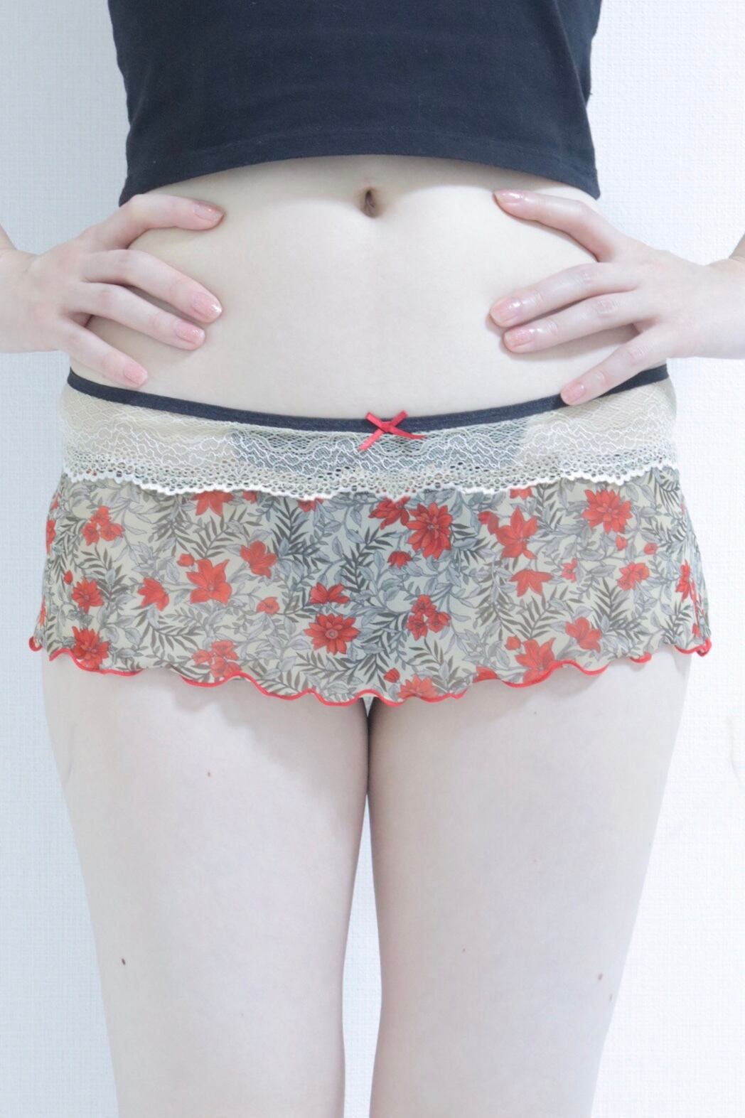 flower chiffon panties F