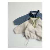 【取寄】minirobe ツートーンハーフジップフリース｜冬服｜韓国子供服