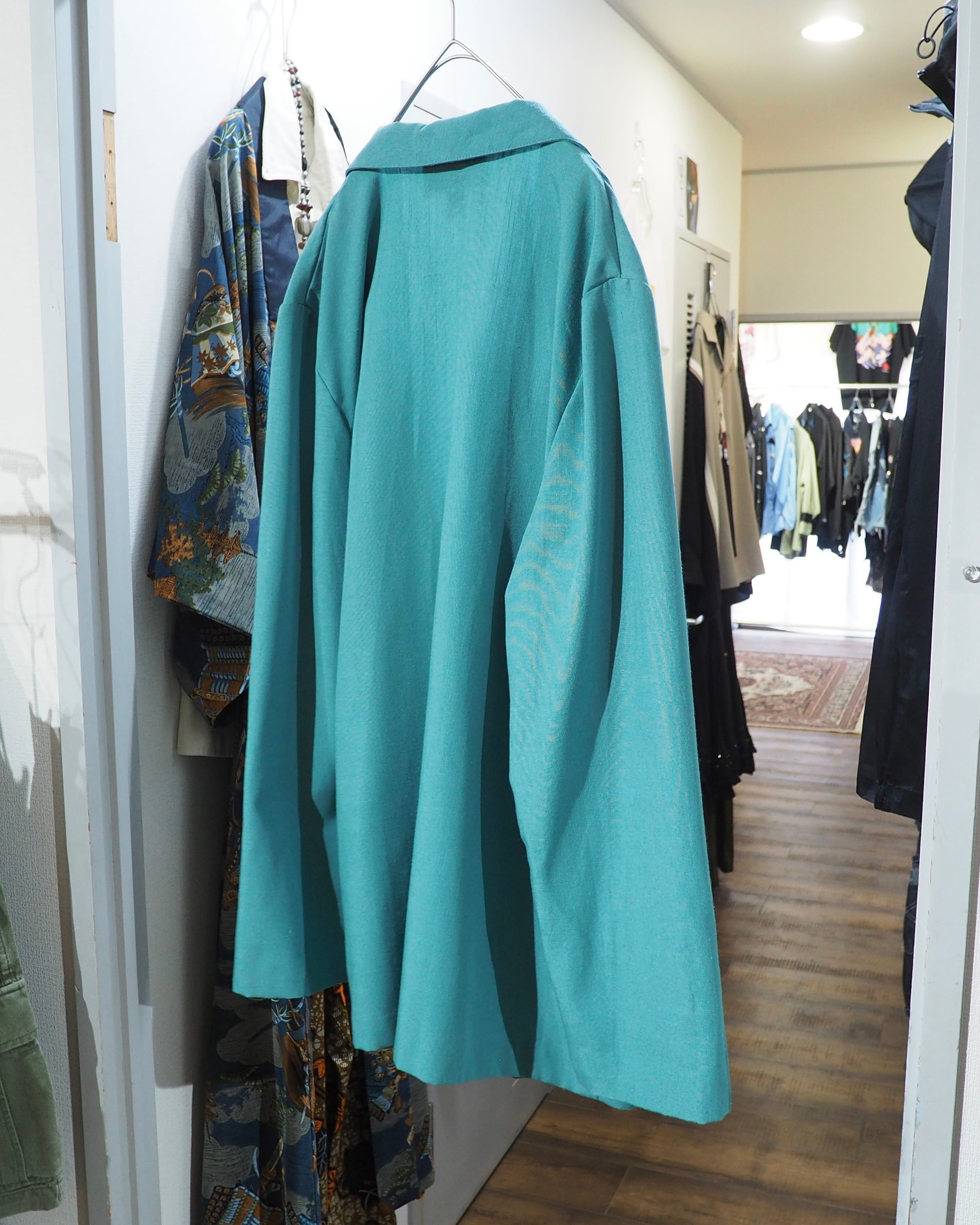 1990s " SAGHARBOR " Beautiful Turquoise Green Color vintage loose Easy jacket