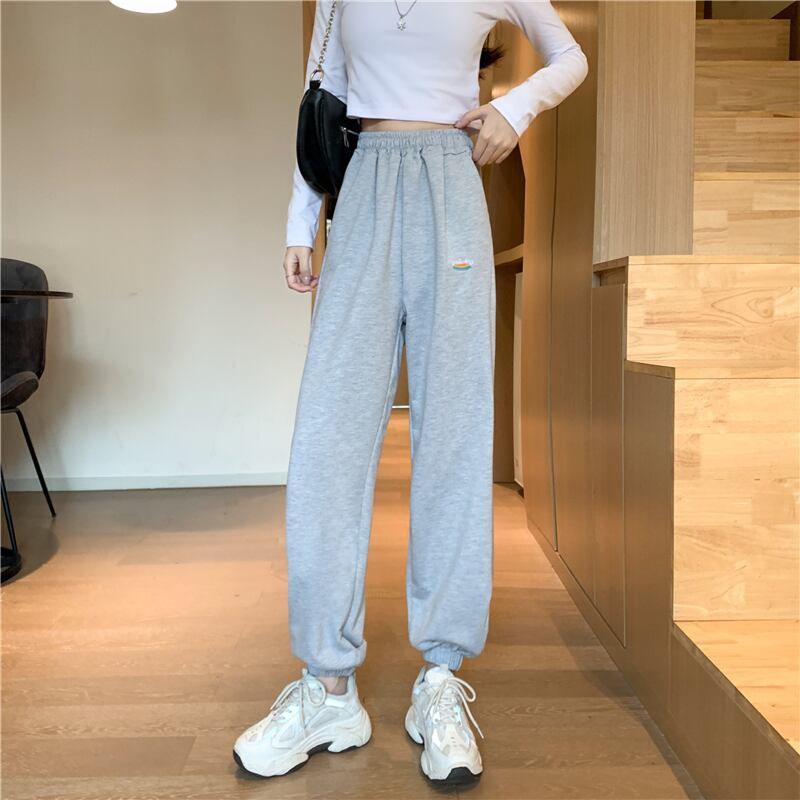 ルーズレギンス パンツ スプリングオータム薄手ハイウェストウェストカジュアル 春物 秋物 YY-ファッション71930091102