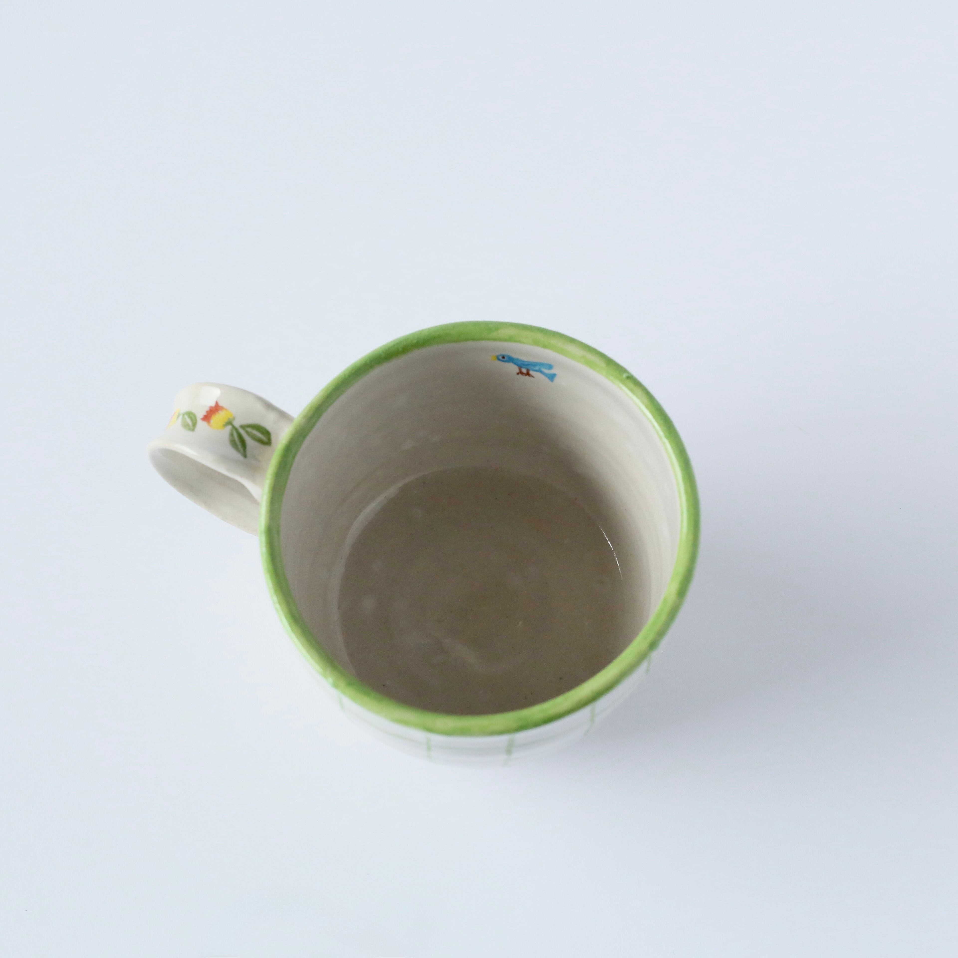 グラフチェックのマグカップ | 藍菖窯