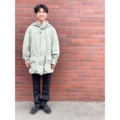 70s SWEDISH ARMY "M62" SNOW PARKA  OVER DYED Size C46
