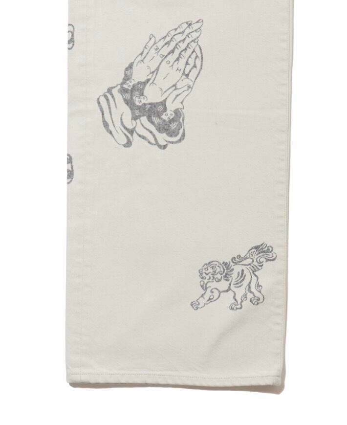 26SS】SUGARHILL TATTOO FLASH PRINT MODERN DENIM REGULAR CUT (ECRU