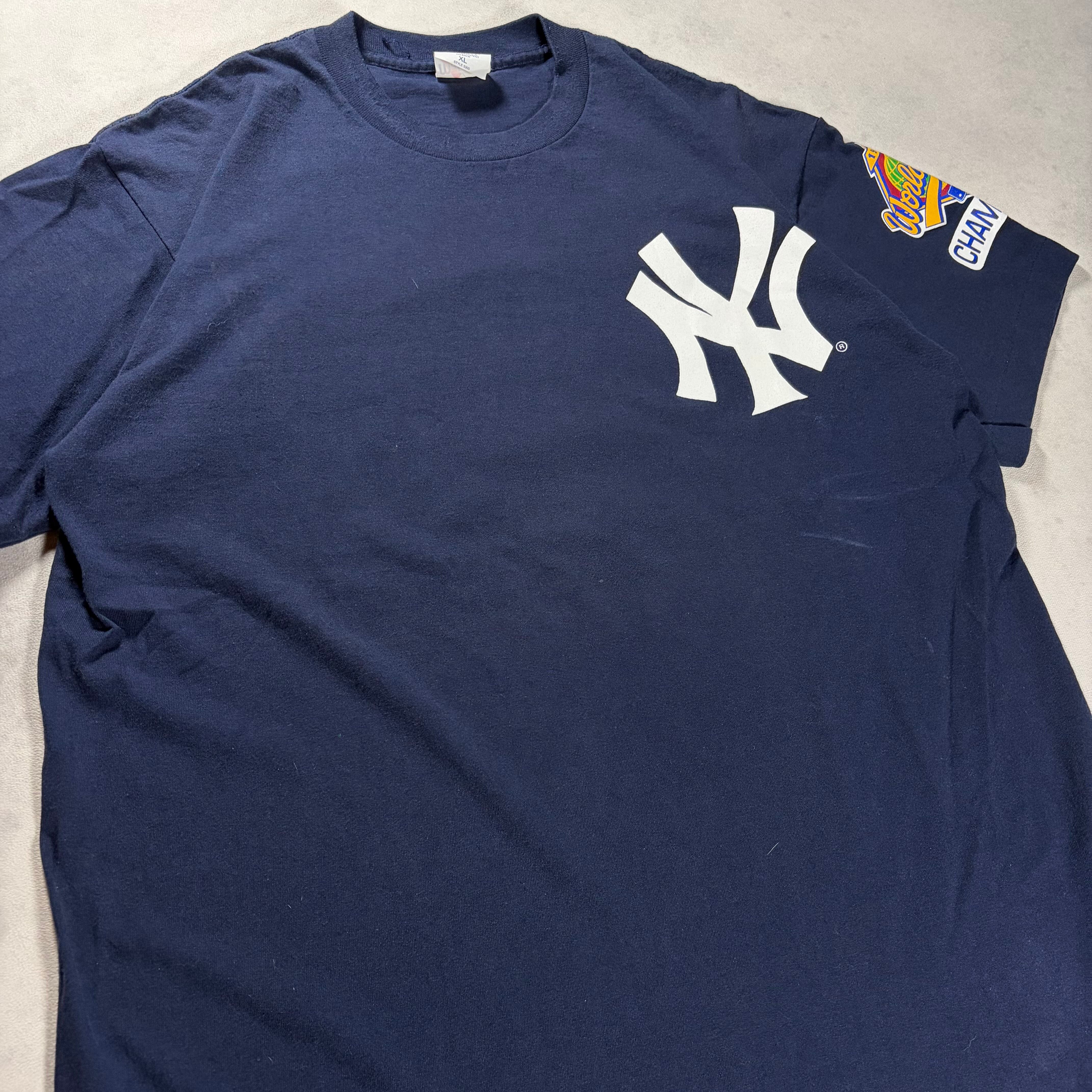 00's Majestic MLB Subway Series NEW YORK Yankees Mets T-Shirt