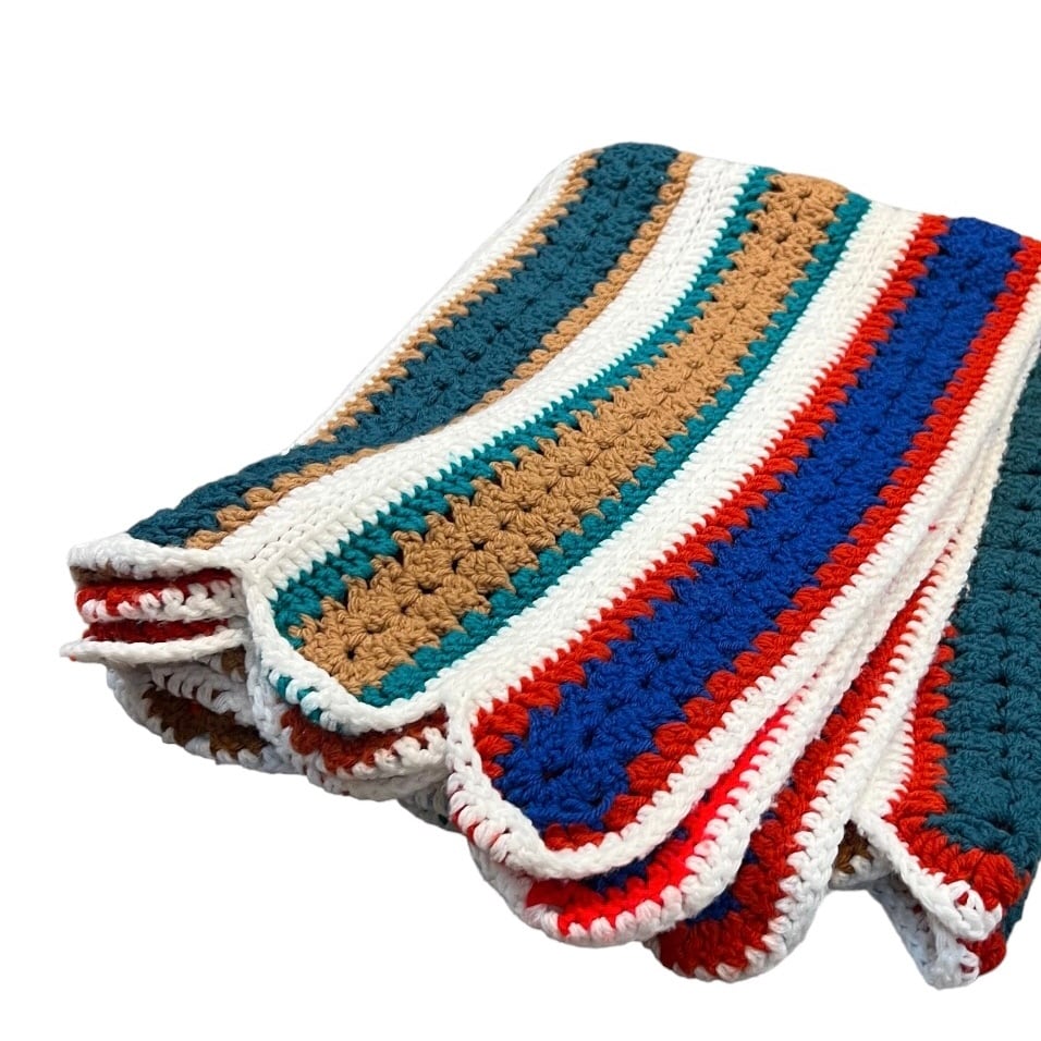 Rug ラグ vintage グラニー ニット ブランケット | impact online